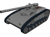 Future Tank Concept 3D Model preview