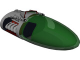 Futuristic Air Car 3D Model preview
