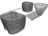 Futuristic Table 3D Model