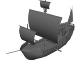 Galleon 3D Model preview