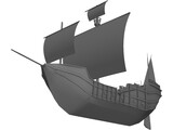 Galleon 3D Model