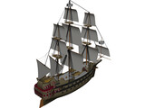 Galleon Early Spanish 3D Model preview