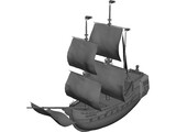 Galleon 3D Model preview