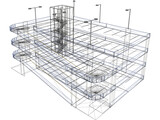 Garage Parking Four Level 3D Model