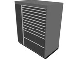Garage Tool Chest Large 3D Model preview