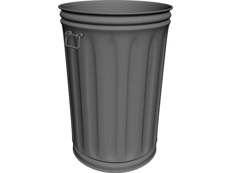 Garbage Can 3D Model