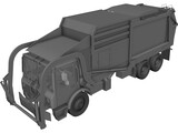 Garbage Truck 3D Model preview