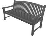 Garden Seat 3D Model preview