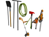 Garden Tools Collection 3D Model preview