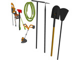 Garden Tools Collection 3D Model