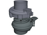 Garret GT37 Turbocharger 3D Model preview