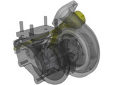 Garrett GT28 Turbo 3D Model