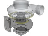 Garrett GT3582 Turbo 3D Model