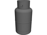 Gas Cylinder 3D Model preview