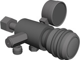 Gas Cylinder Valve Regulator 3D Model preview
