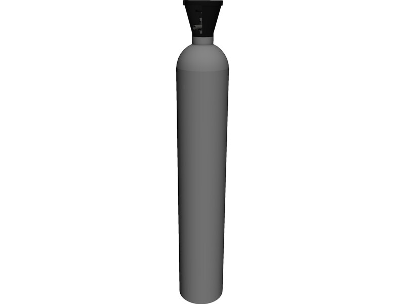 Gas Cylinder 3D Model