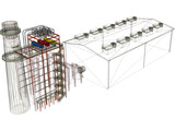 Gas Power Plant 3D Model