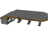 Gas Station 3D Model preview