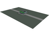 Gas Station 3D Model preview