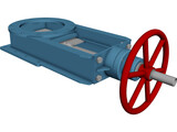 Gate Valve 3D Model preview