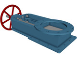 Gate Valve 3D Model