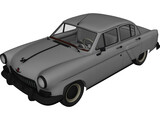 GAZ 21 Russian Classic Car 3D Model preview