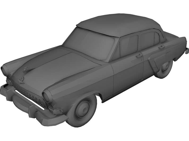 GAZ-21 Volga (1958) 3D Model