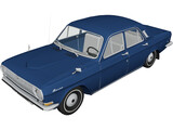 GAZ-24 Volga 3D Model preview
