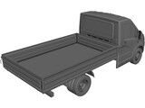 GAZelle NEXT Flatbed 3D Model preview