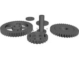 Gear Wheels 3D Model preview