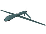 General Atomics MQ-1 Predator UAV Drone 3D Model preview