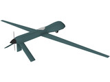 General Atomics MQ-1 Predator UAV Drone 3D Model