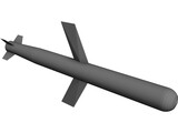 Generic Cruise Missile 3D Model preview