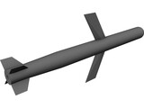 Generic Cruise Missile 3D Model