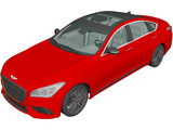 Genesis G80 Sport (2019) 3D Model preview