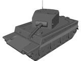German Tank T2 3D Model preview