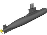 German Type 209 3D Model preview