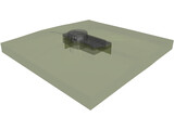German WW II Bunker Normandie 3D Model