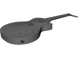 Gibson Les Paul Standard Guitar Body 3D Model preview