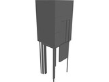 Glass Elevator 3D Model preview