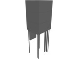 Glass Elevator 3D Model