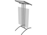 Glass Lectern Podium 3D Model preview
