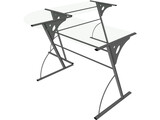 Glass Office Computer Desk 3D Model