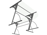 Glass Office Computer Desk 3D Model