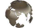 Globe World Map 3D Model preview