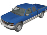 GMC Sierra Extended Cab (1999) 3D Model preview