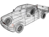 GMC Sierra Extended Cab Pickup (2000) 3D Model