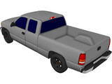 GMC Sierra Extended Cab Pickup (2000) 3D Model