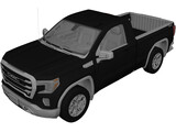 GMC Sierra Reg SLE 1500 (2020) 3D Model preview