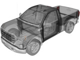 GMC Sierra Reg SLE 1500 (2020) 3D Model